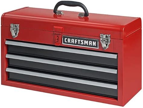 used craftsman 3 drawer metal tool box|craftsman 3 drawer portable chest.